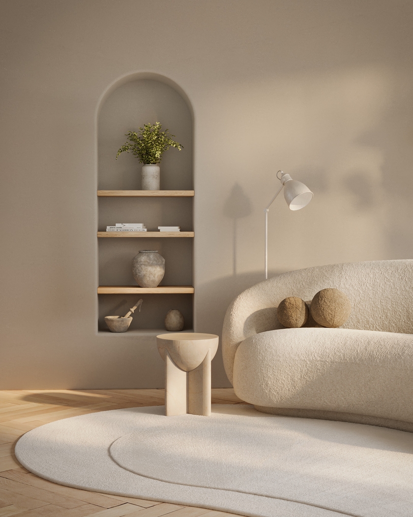 Roffinne Ivory 6' x 9' Oval Rug - Thumbnail - Image 11