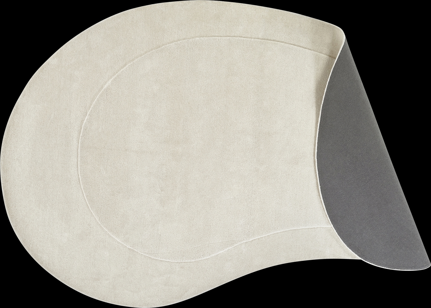 Roffinne Ivory 6' x 9' Oval Rug - Thumbnail - Image 3