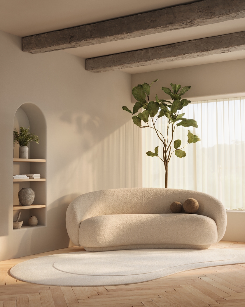 Roffinne Ivory 7'3 x 11' Oval Rug - Thumbnail - Image 10