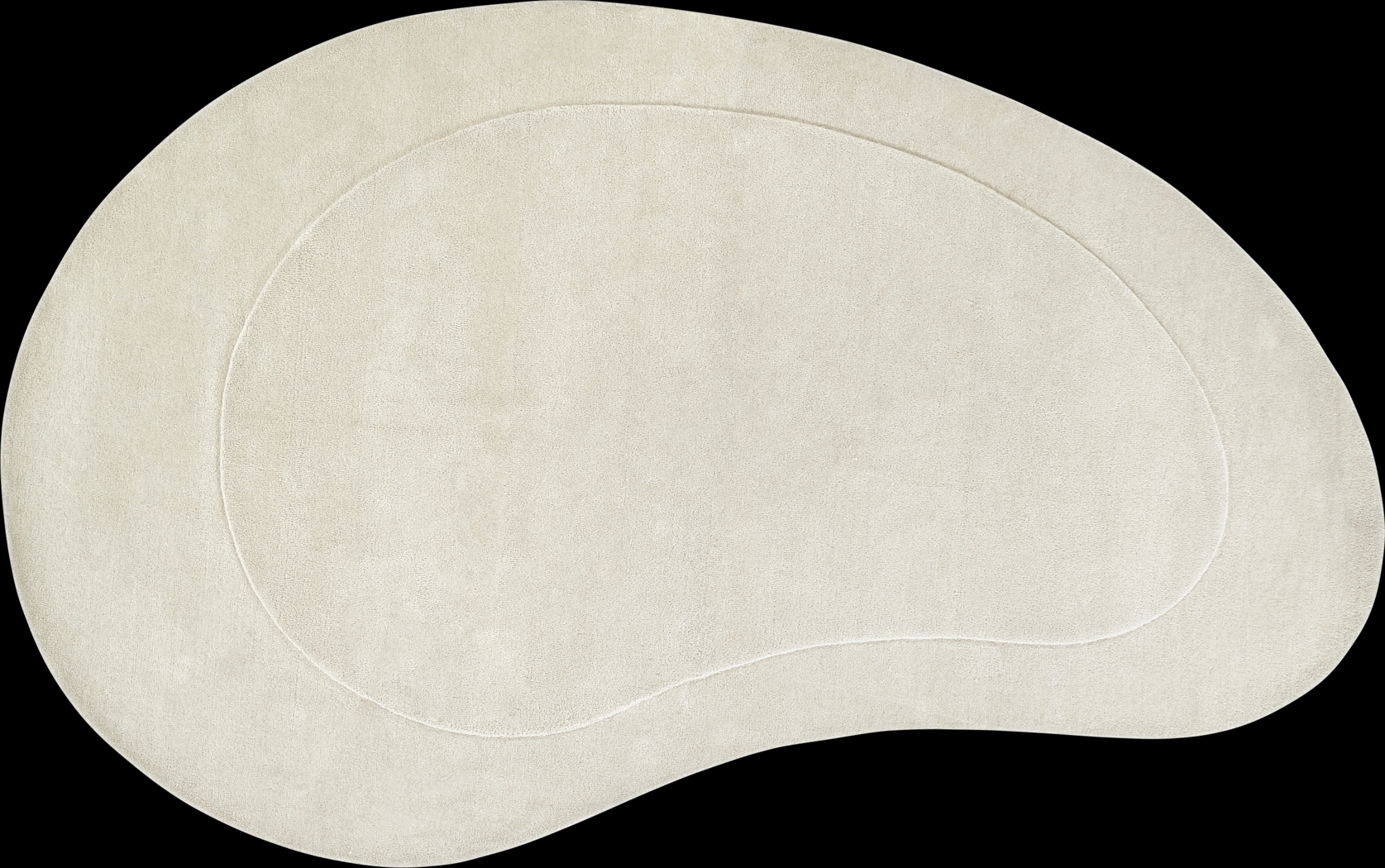 Roffinne Ivory 7'3 x 11' Oval Rug - Thumbnail - Image 1