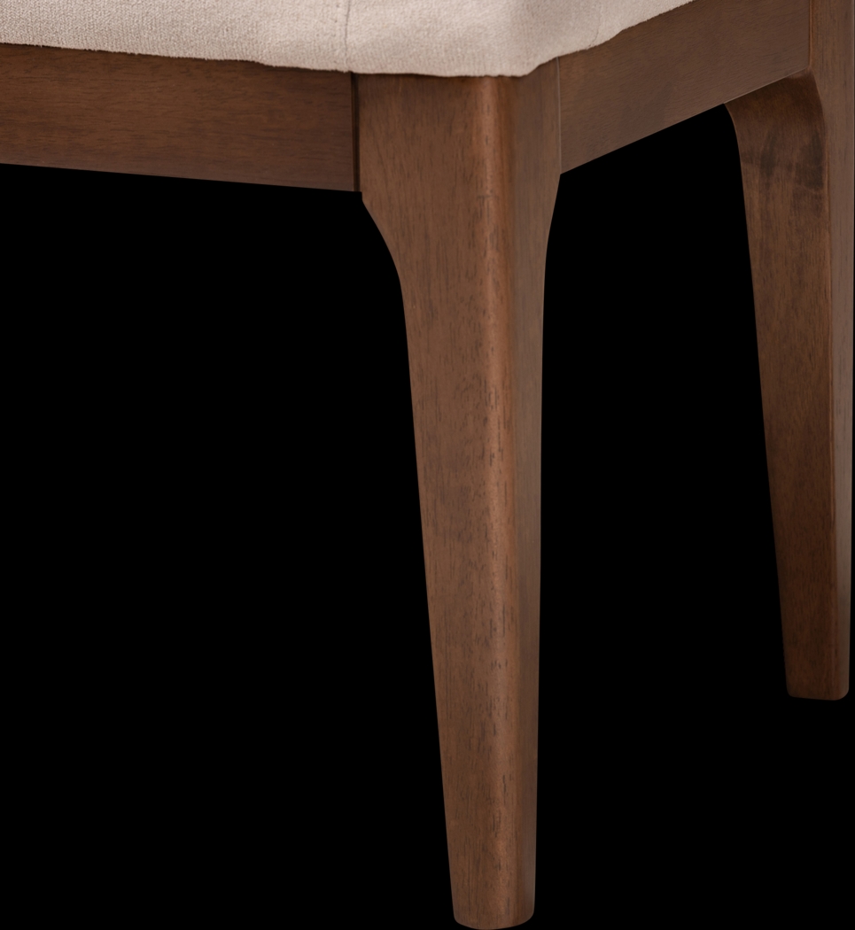 Rofini Beige Dining Bench - Thumbnail - Image 5