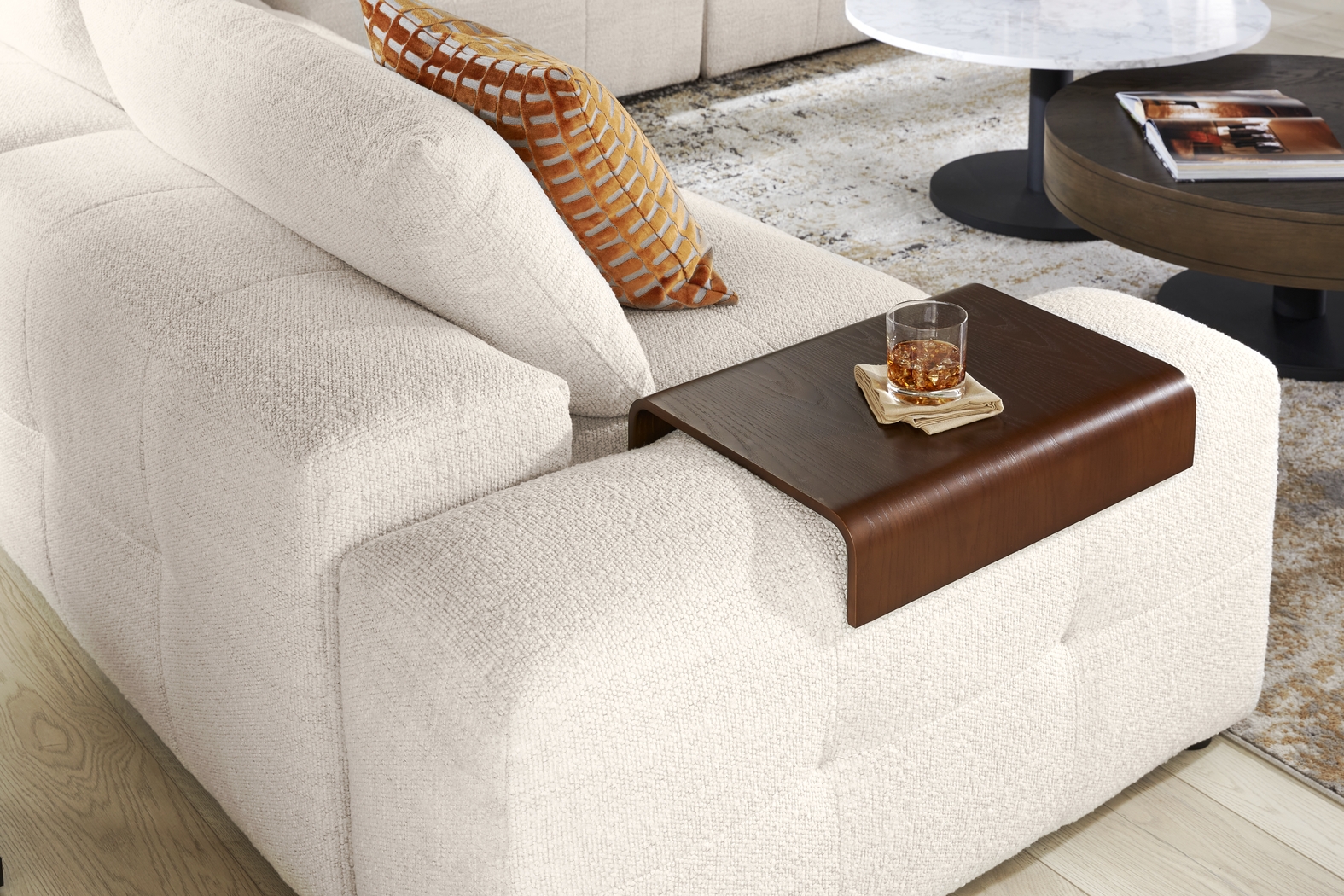 Rogan Place Off-White 6 Pc Sectional - Thumbnail - Image 3