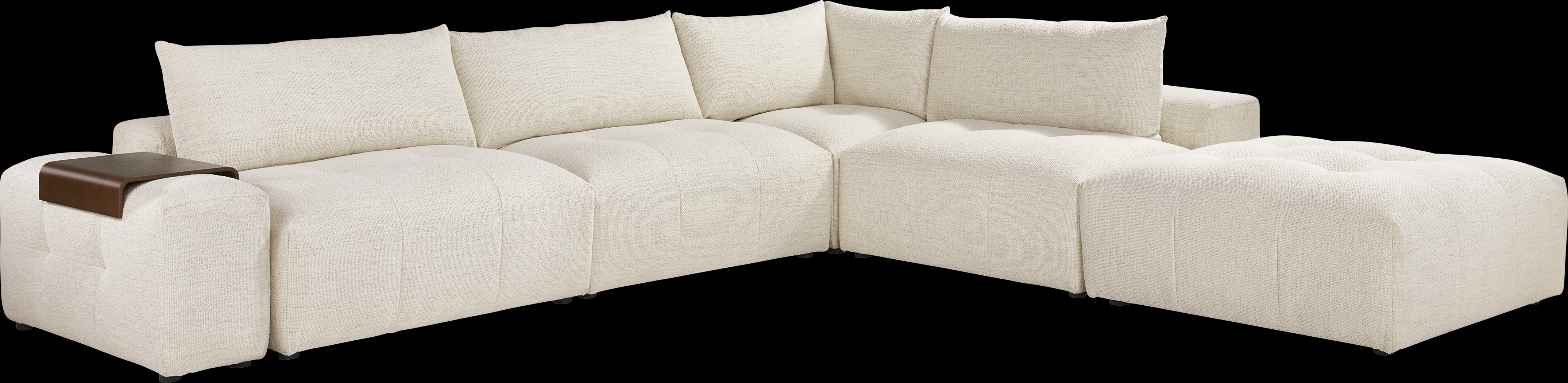 Rogan Place Off-White 6 Pc Sectional - Thumbnail - Image 1