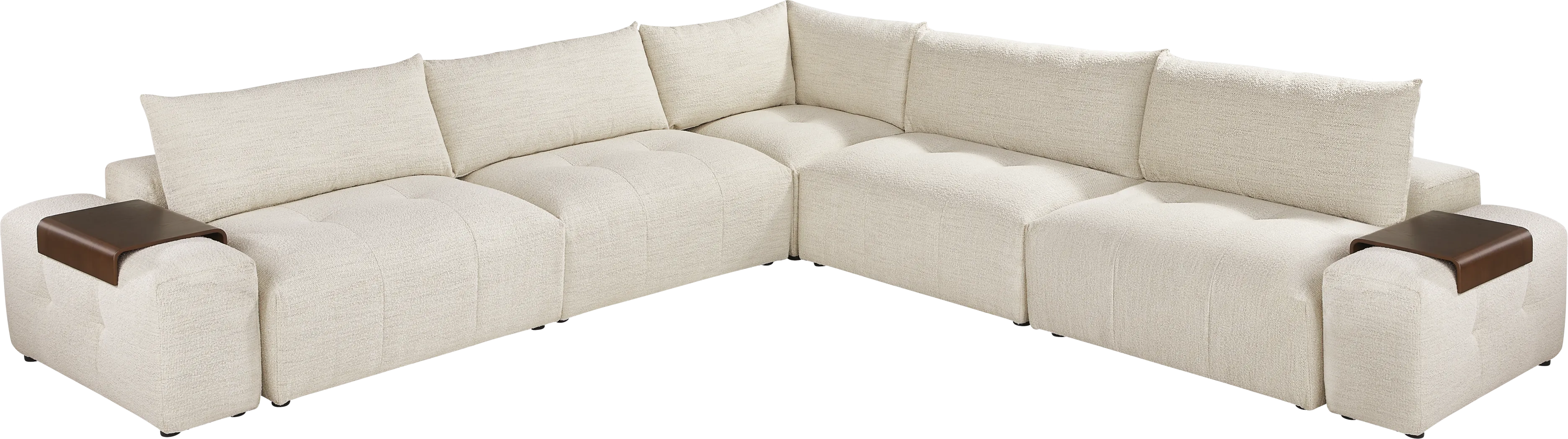 Rogan Place Off-White 7 Pc Sectional - Thumbnail - Image 1