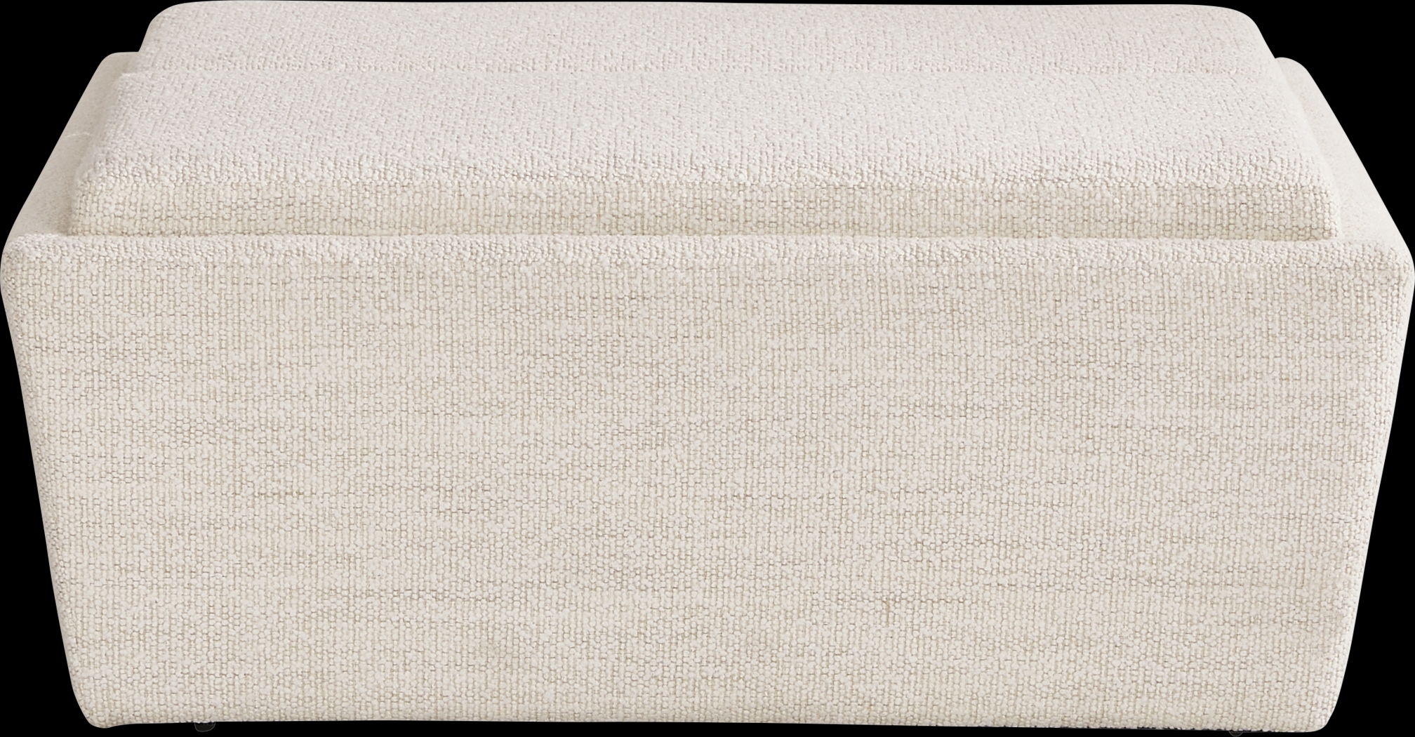 Rogan Place Off-White Storage Ottoman - Thumbnail - Image 2