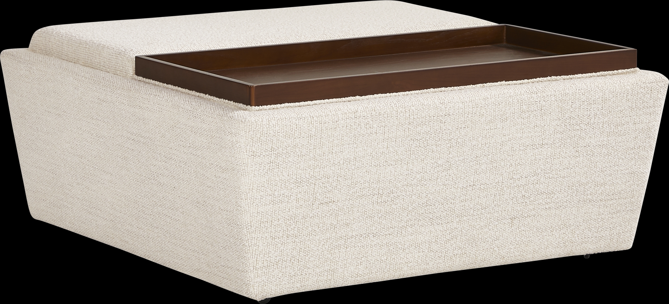 Rogan Place Off-White Storage Ottoman - Thumbnail - Image 3