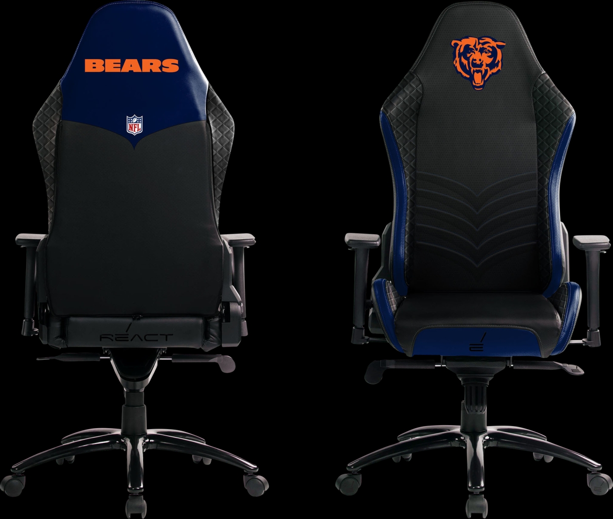 Roguelike NFL Chicago Bears Blue Gaming Chair - Thumbnail - Image 3