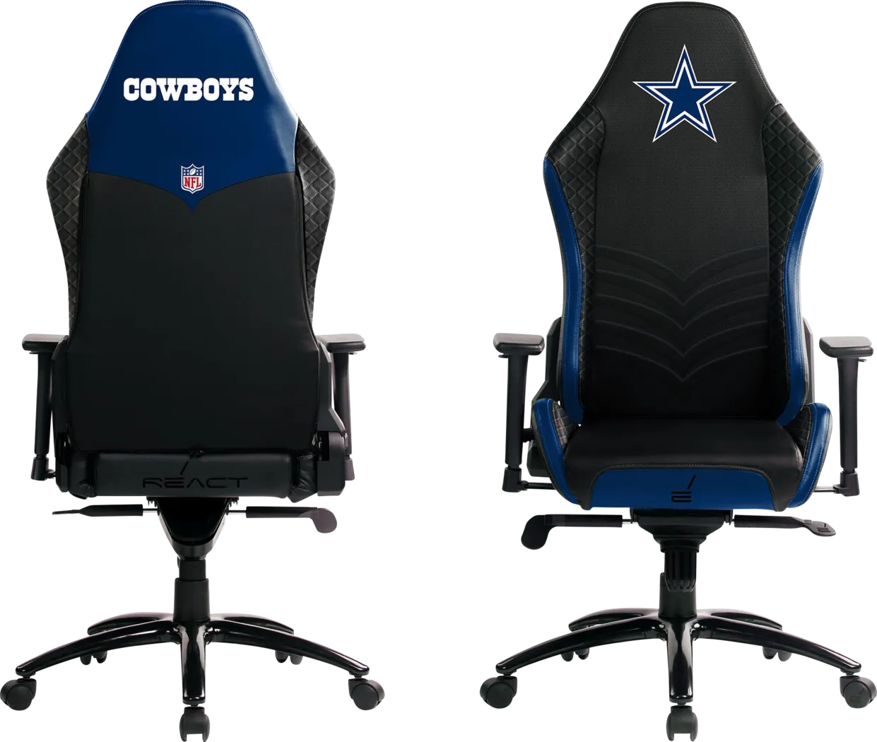 Roguelike NFL Dallas Cowboys Navy Gaming Chair - Thumbnail - Image 3