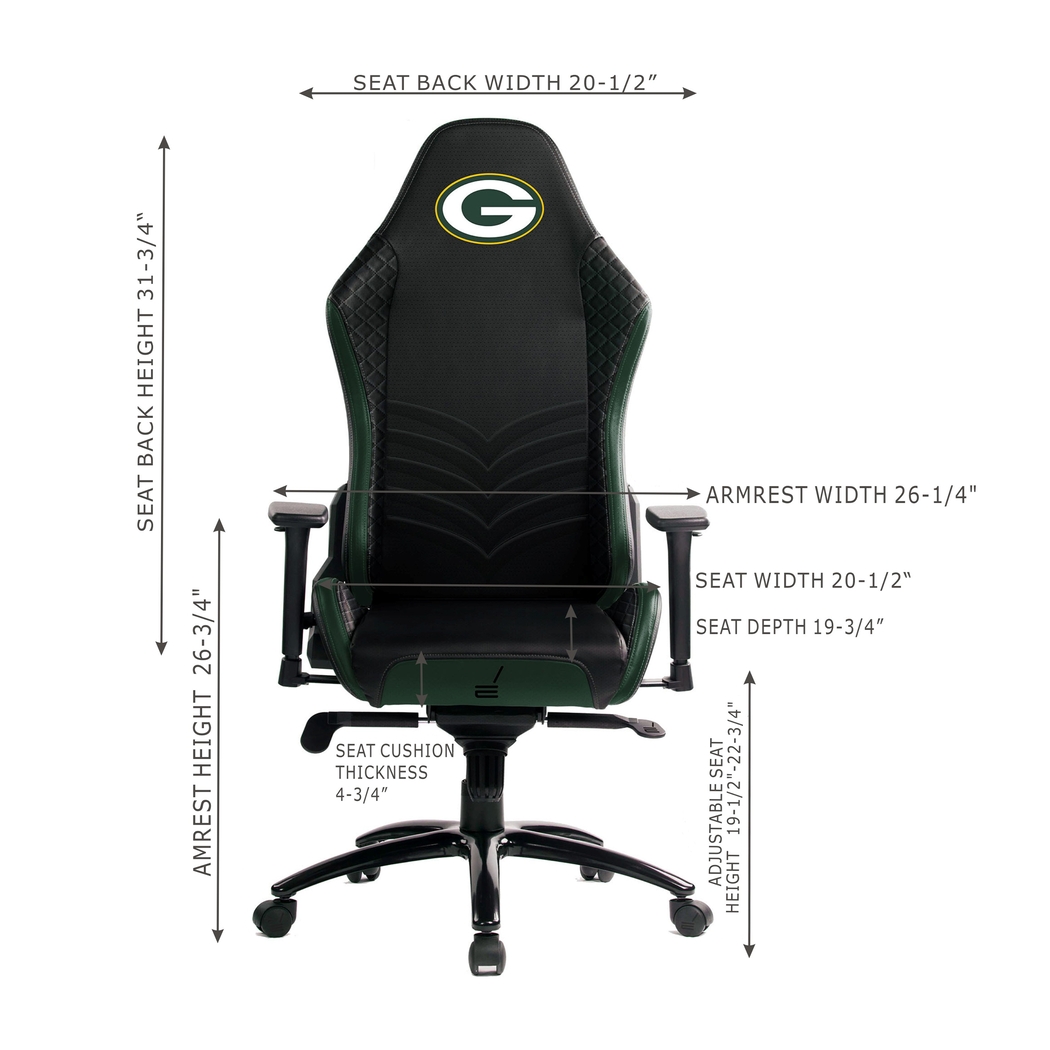 Roguelike NFL Green Bay Packers Green Gaming Chair - Thumbnail - Image 4