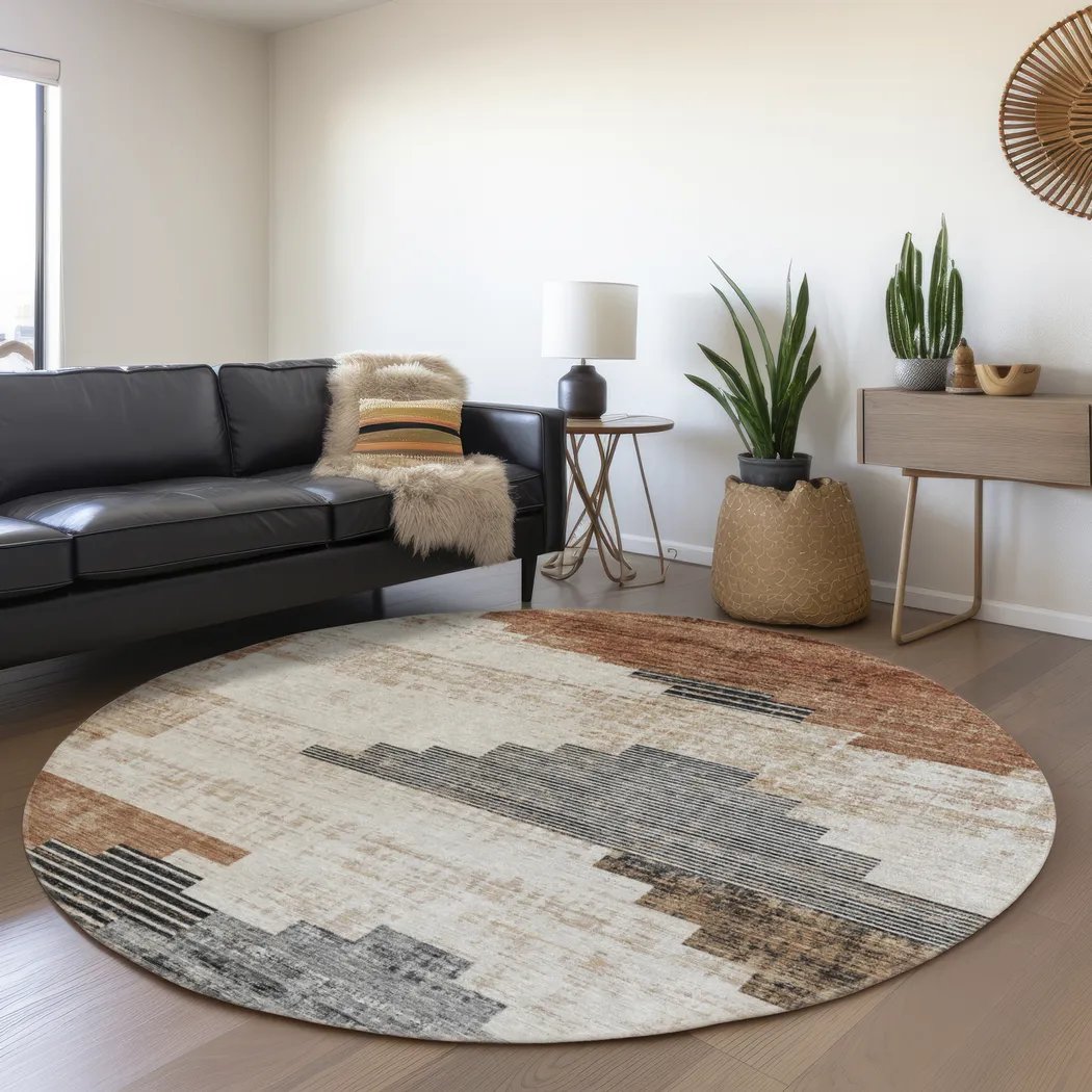 Rohan Beige 8' Round Rug - Thumbnail - Image 3