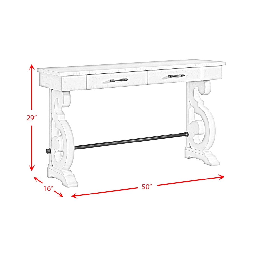 Roleeson White Sofa Table - Thumbnail - Image 6