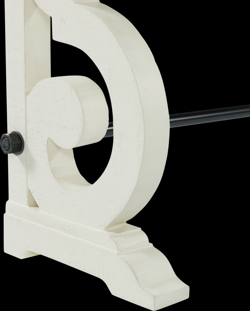 Roleeson White Sofa Table - Thumbnail - Image 8