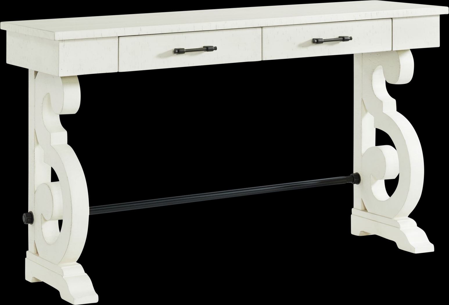 Roleeson White Sofa Table - Thumbnail - Image 1