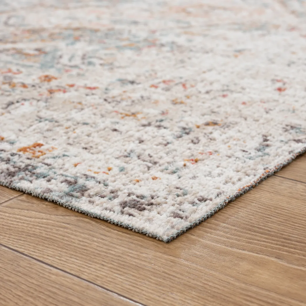 Rolinet Beige/Cream 5'3 x 7'10 Indoor/Outdoor Rug - Image 5