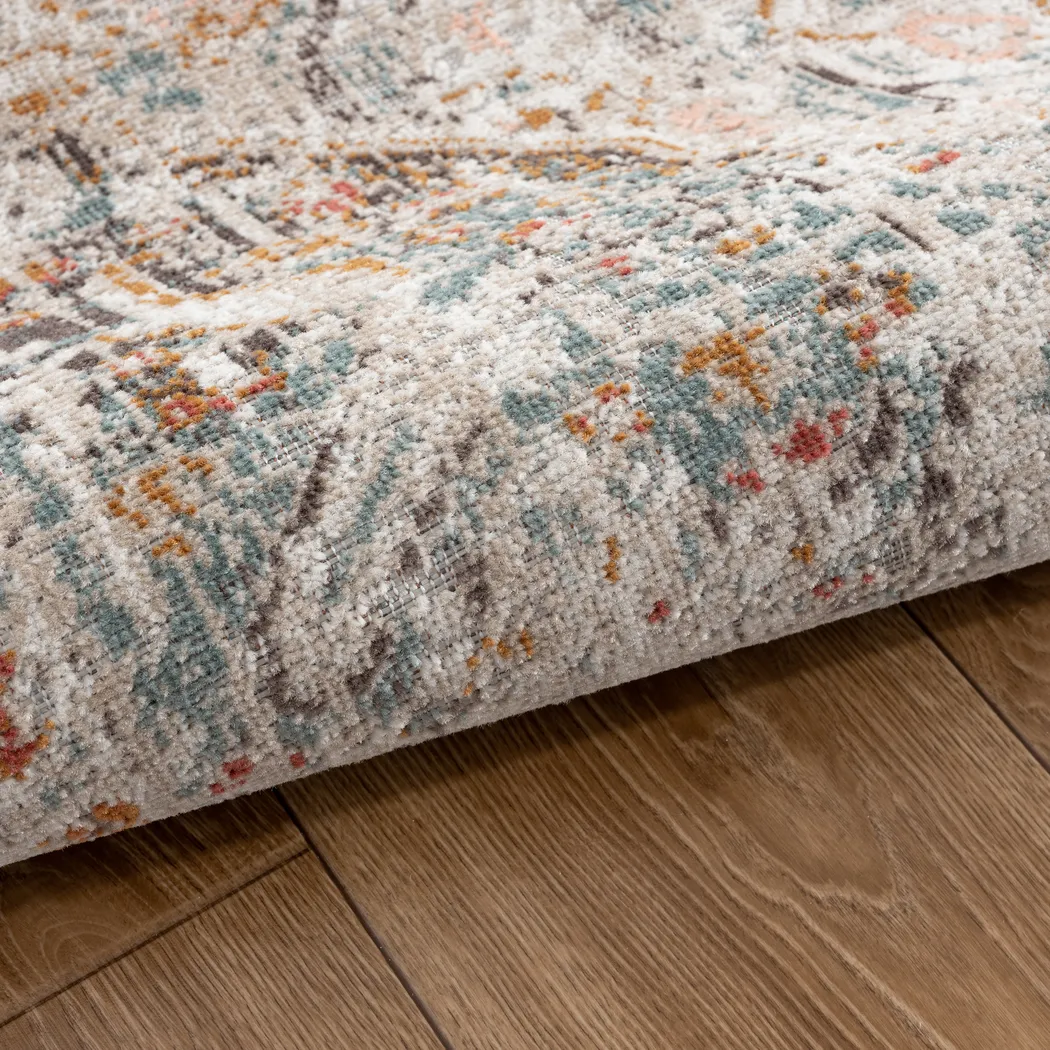 Rolinet Beige/Cream 5'3 x 7'10 Indoor/Outdoor Rug - Image 6