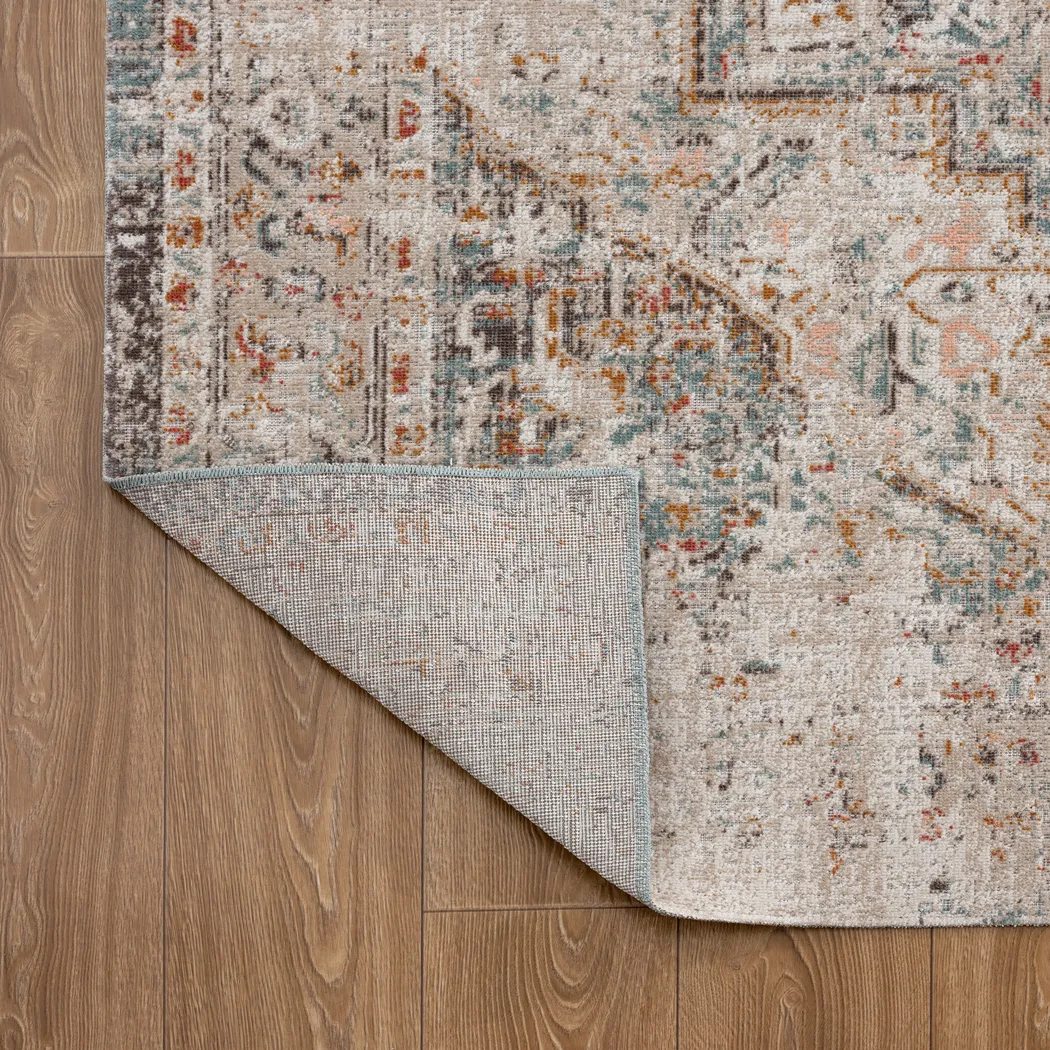 Rolinet Beige/Cream 7'9 x 9'9 Indoor/Outdoor Rug - Image 7