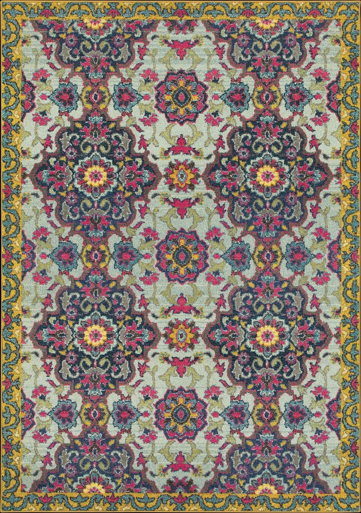 Rolleston Blue 5'3 x 7'6 Rug - Thumbnail - Image 1
