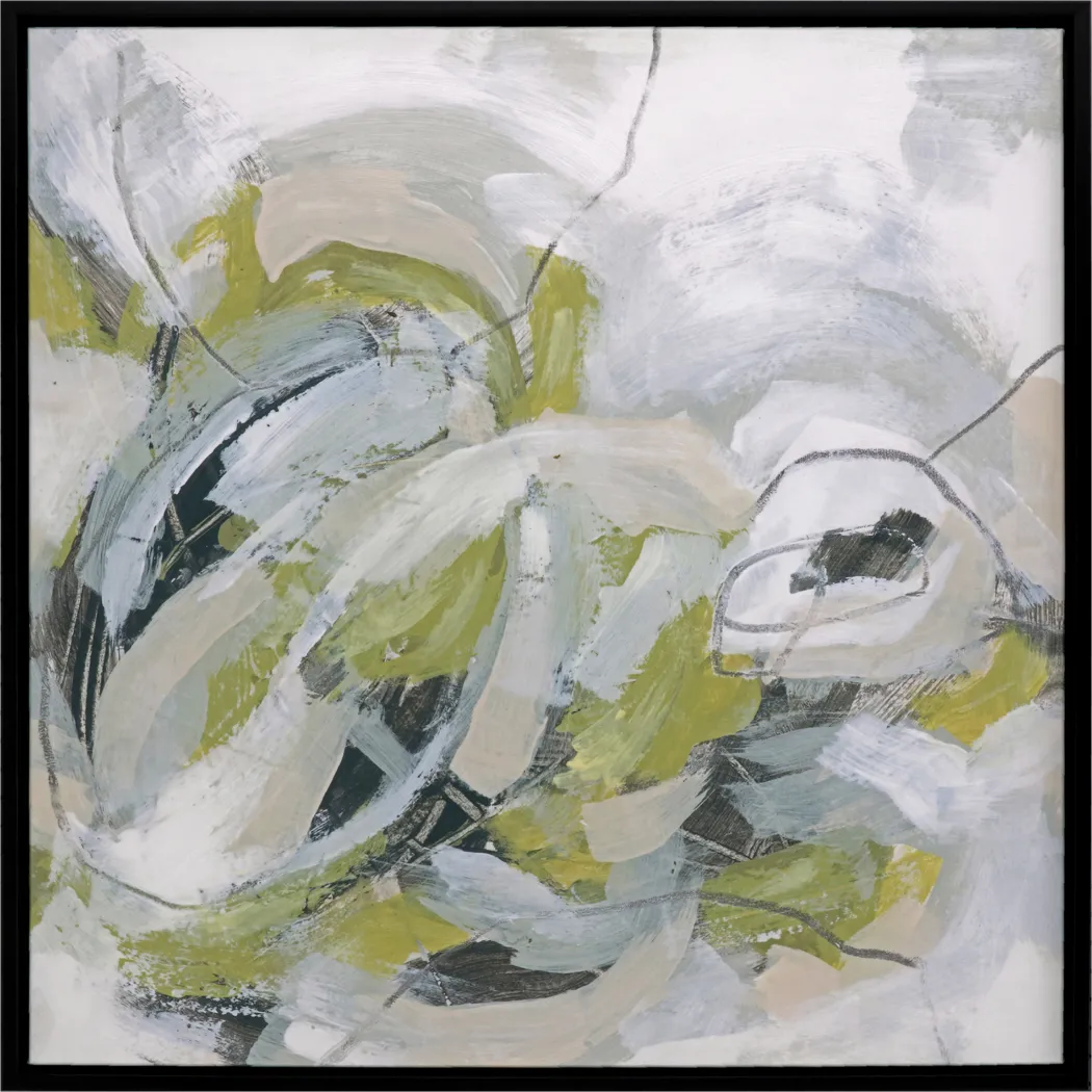 Rolling Flows I Gray Framed Artwork - Thumbnail - Image 1