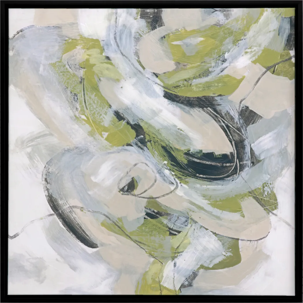 Rolling Flows II Gray Framed Artwork - Thumbnail - Image 1