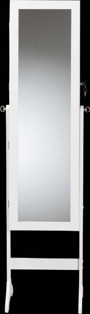 Romerly White Cheval Jewelry Armoire - Thumbnail - Image 3