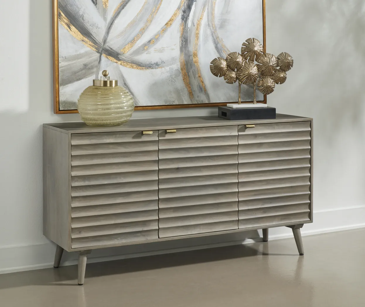 Romines Gray Credenza - Thumbnail - Image 2
