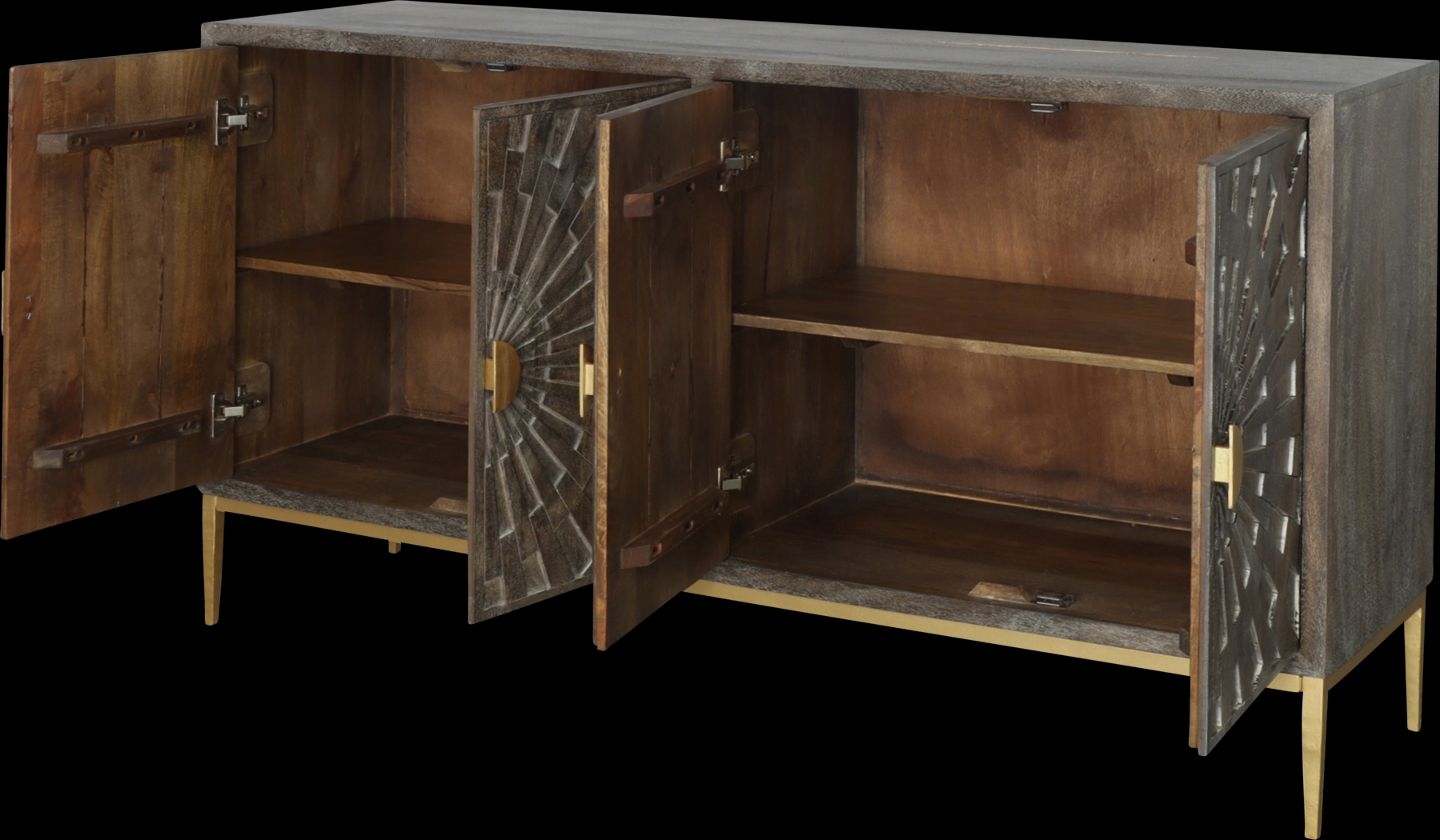 Ridan Gray Credenza - Thumbnail - Image 4