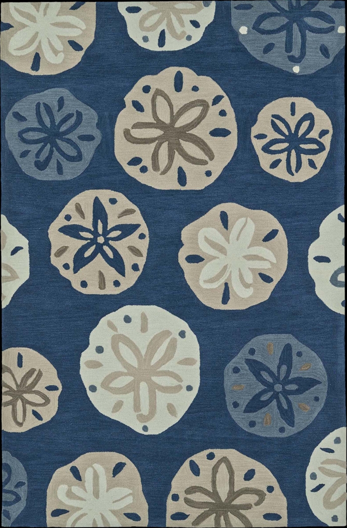 Ronan Bay Blue 3'6 x 5'6 Rug - Thumbnail - Image 1