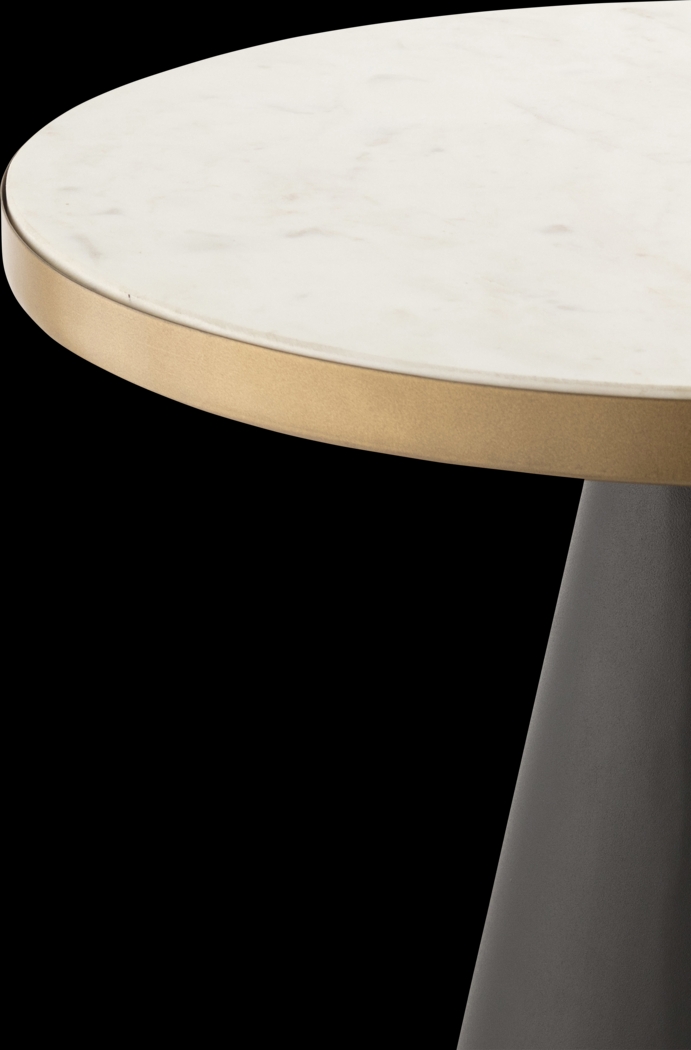 Ronan White Accent Side Table - Thumbnail - Image 2