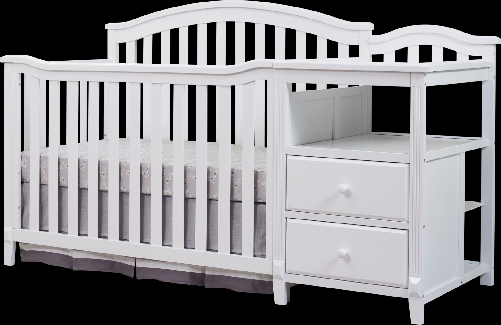 Ronja White Crib with Changer - Thumbnail - Image 1