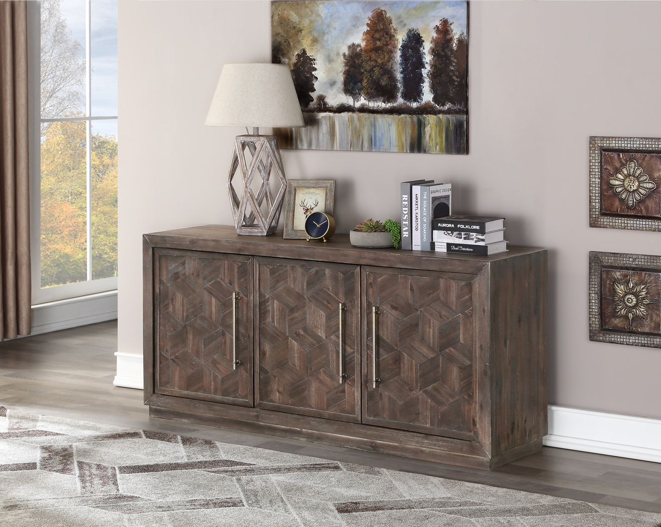 Ronlea Brown Credenza - Thumbnail - Image 2