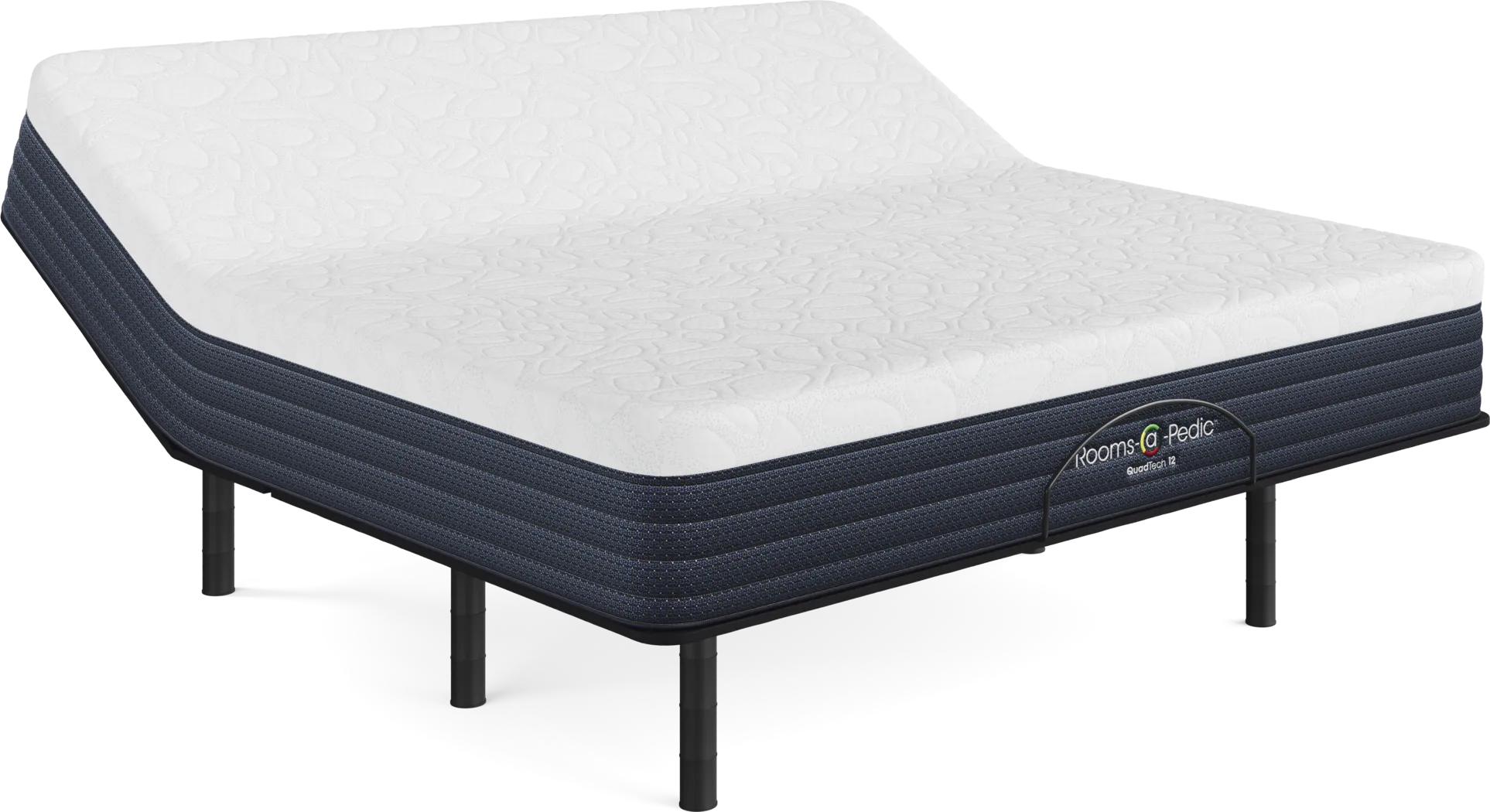 Rooms-a-Pedic QuadTech 12 King Mattress with Head Up Only Base - Thumbnail - Image 1
