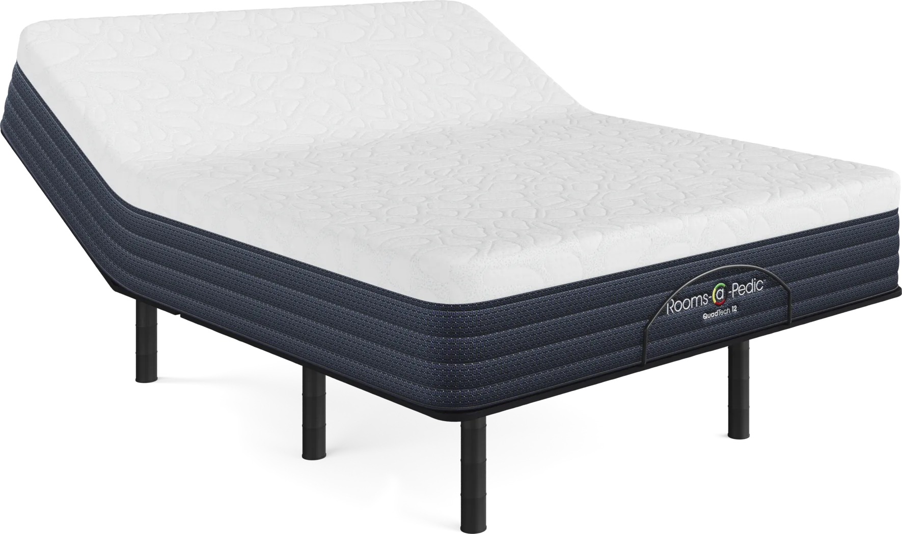 Rooms-a-Pedic QuadTech 12 Queen Mattress with Head Up Only Base - Thumbnail - Image 1