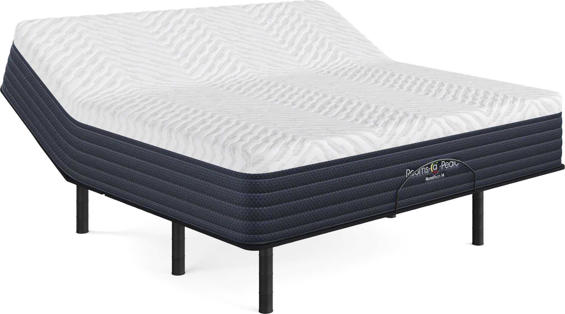 Rooms-a-Pedic QuadTech 14 King Mattress with Head Up Only Base - Thumbnail - Image 1