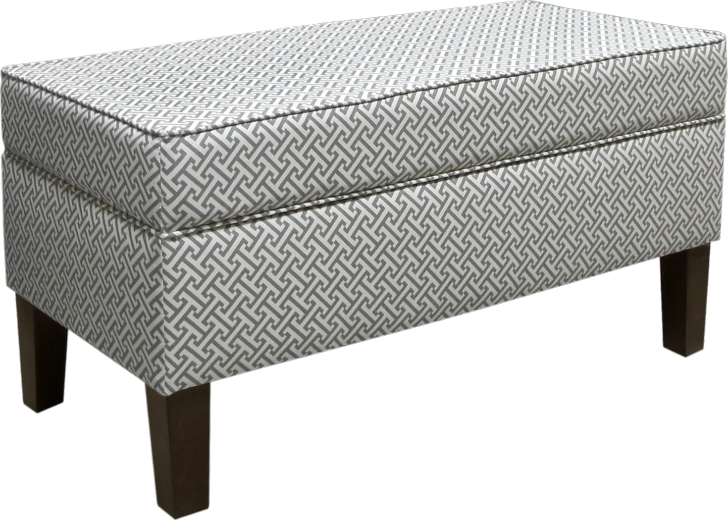 Roosevelt Court Cross Section Charcoal Storage Bench - Thumbnail - Image 1