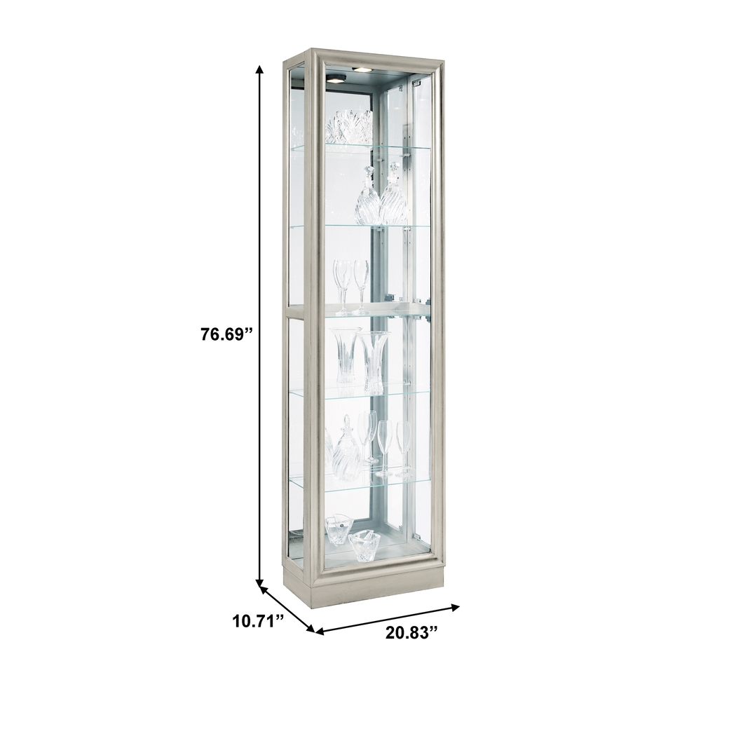 Rootmart Silver Curio Cabinet - Thumbnail - Image 3