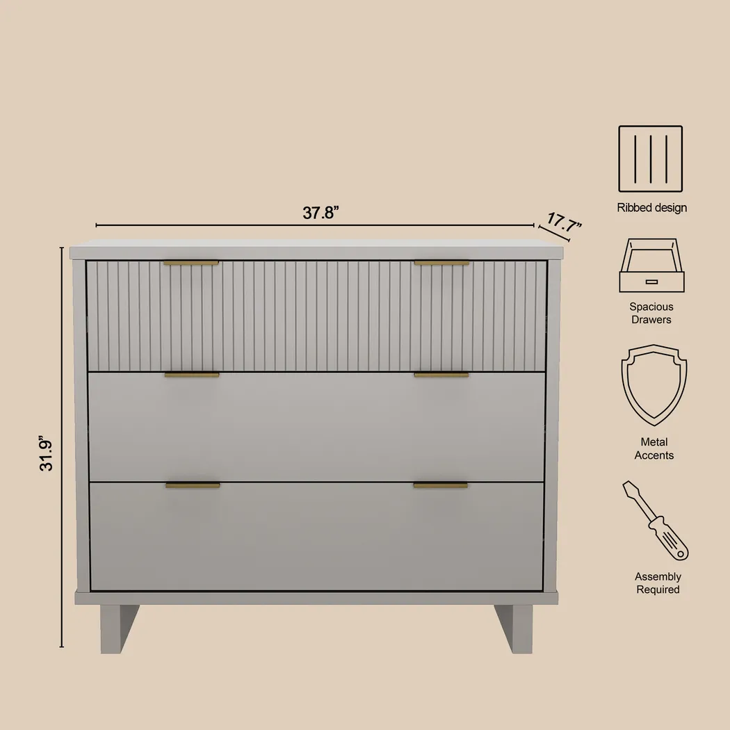 Rorda Gray Dresser - Thumbnail - Image 3