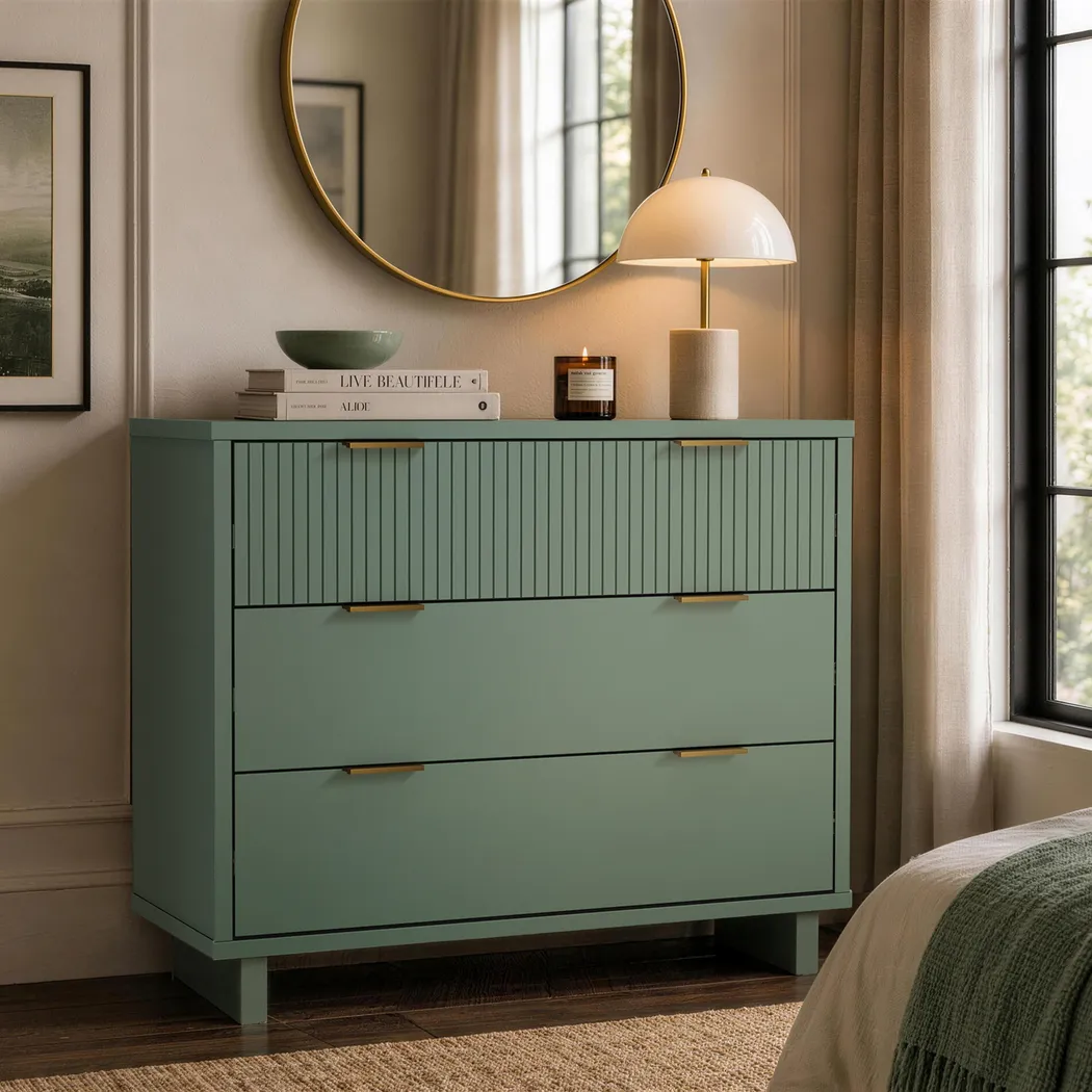 Rorda Sage Green Dresser - Thumbnail - Image 2