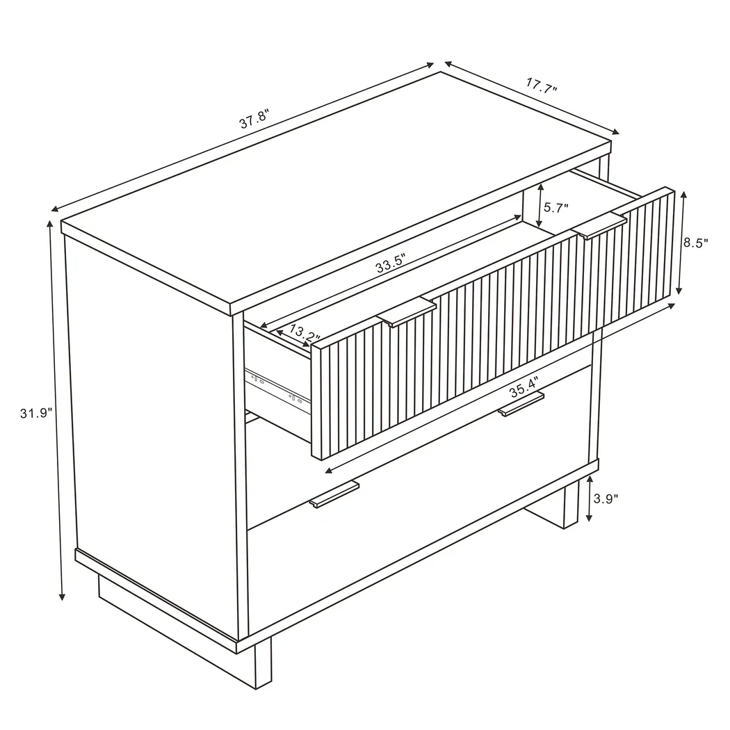 Rorda White Dresser - Thumbnail - Image 7