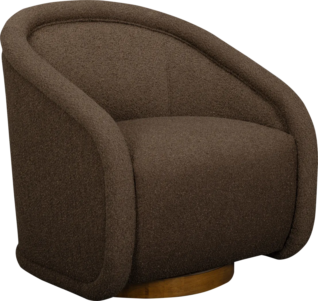 Rory Brown Swivel Chair - Thumbnail - Image 1
