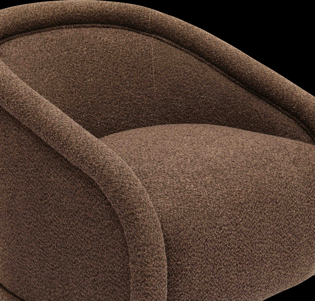 Rory Brown Swivel Chair - Thumbnail - Image 3