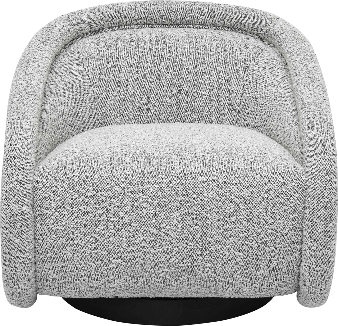 Rory Gray Swivel Chair - Thumbnail - Image 2