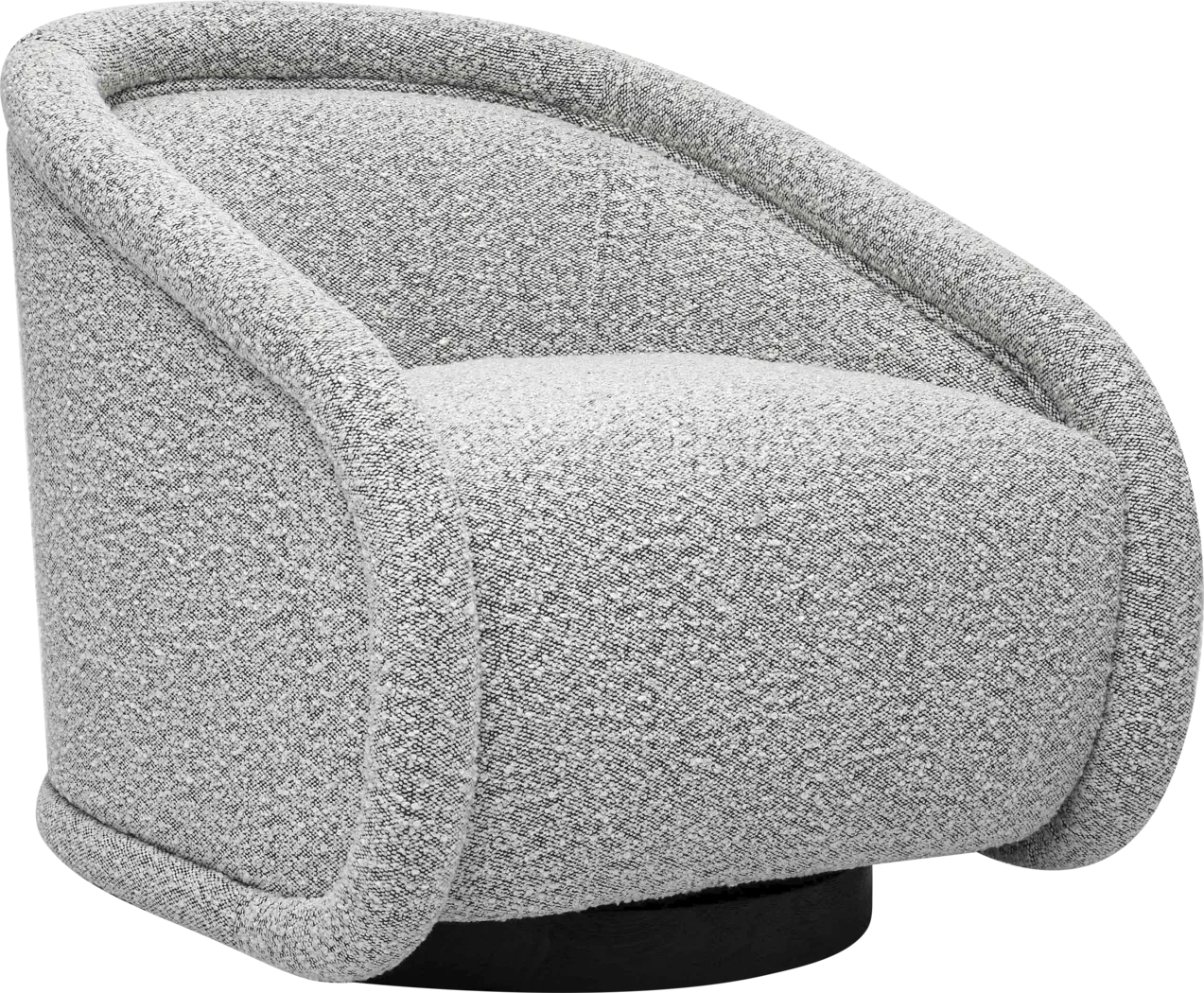 Rory Gray Swivel Chair - Thumbnail - Image 1
