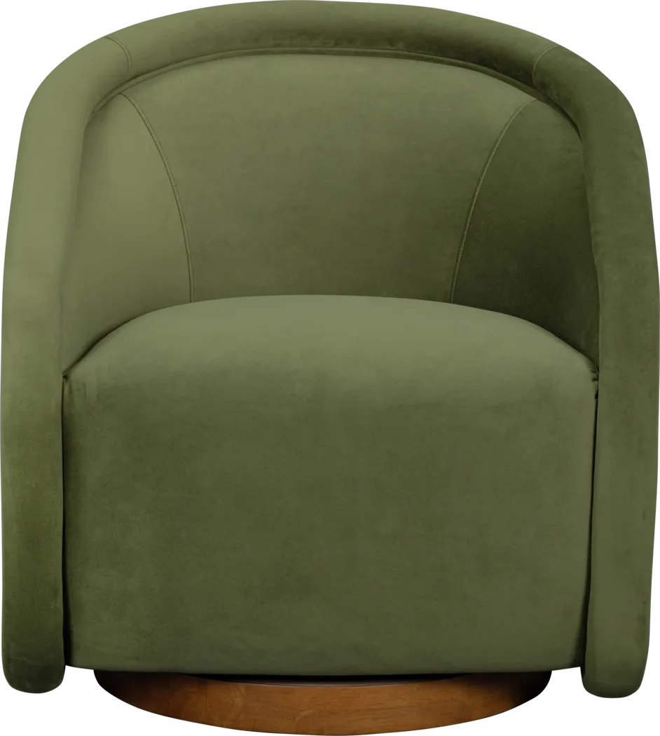 Rory Green Swivel Chair - Thumbnail - Image 2