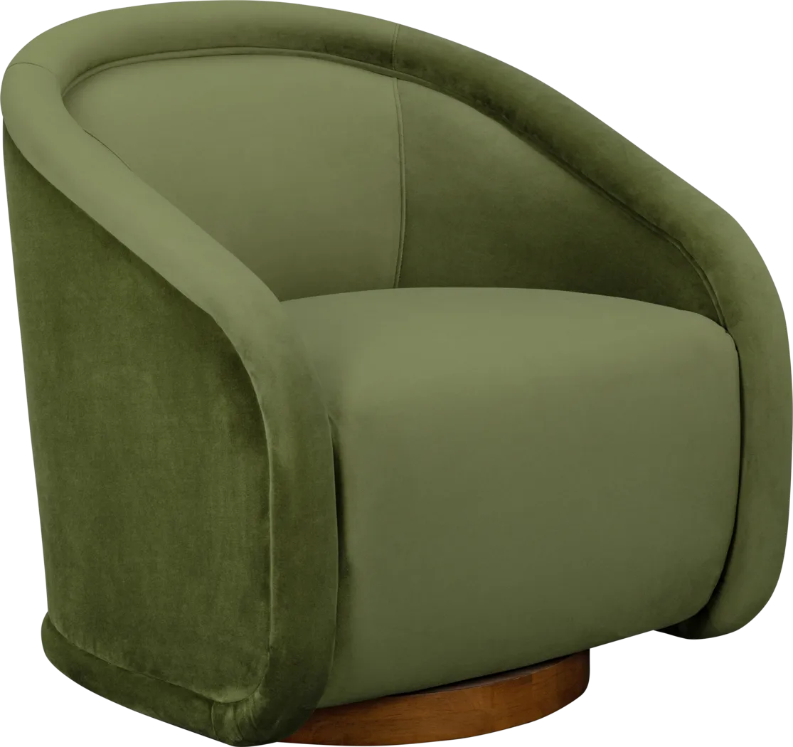 Rory Green Swivel Chair - Thumbnail - Image 1