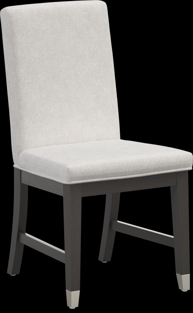 Rosalie Beige Upholstered Side Chair - Thumbnail - Image 1