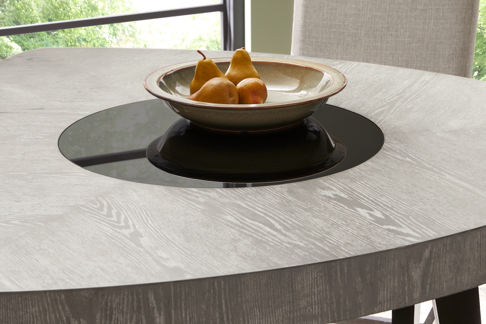 Rosalie Gray 4 Pc Counter Height Dining Room with Gray Stools and Bench - Thumbnail - Image 3