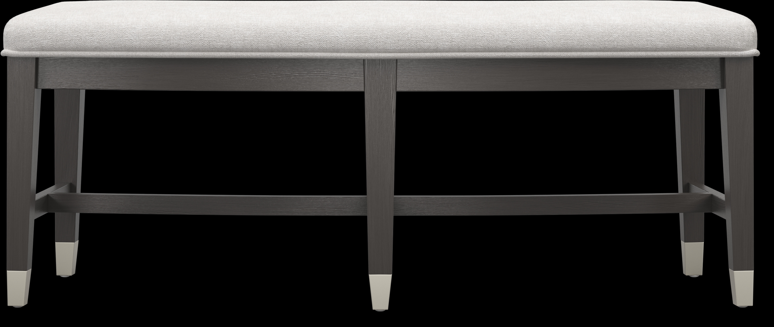 Rosalie Espresso Upholstered Bench - Thumbnail - Image 2