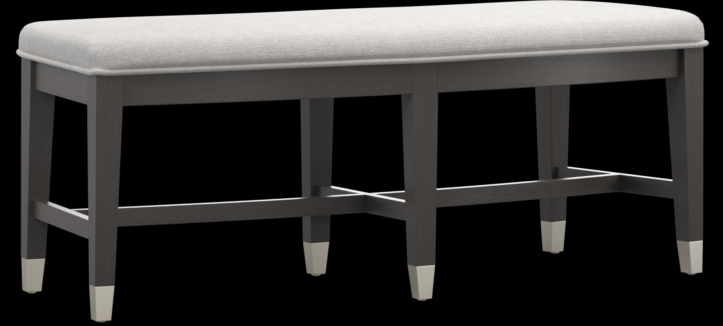 Rosalie Espresso Upholstered Bench - Thumbnail - Image 1