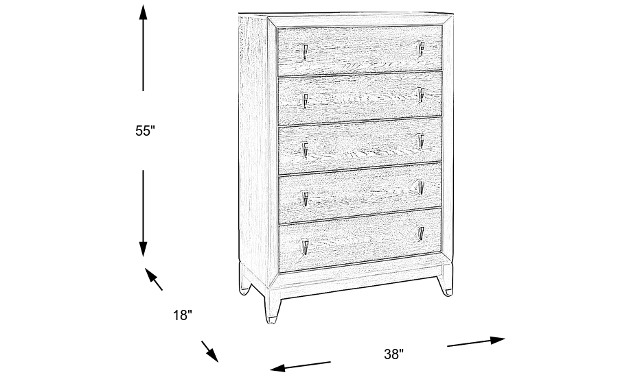 Dimension Image. Please refer to the Dimension Tab on this page for dimension details.