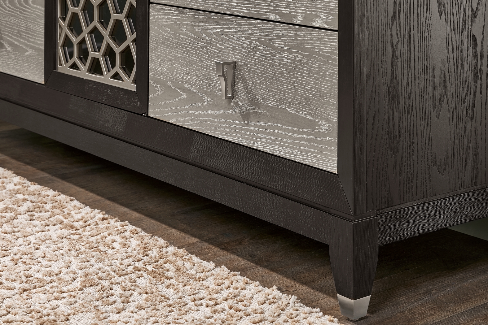 Rosalie Gray and Black 7 Pc King Storage Bedroom - Thumbnail - Image 9